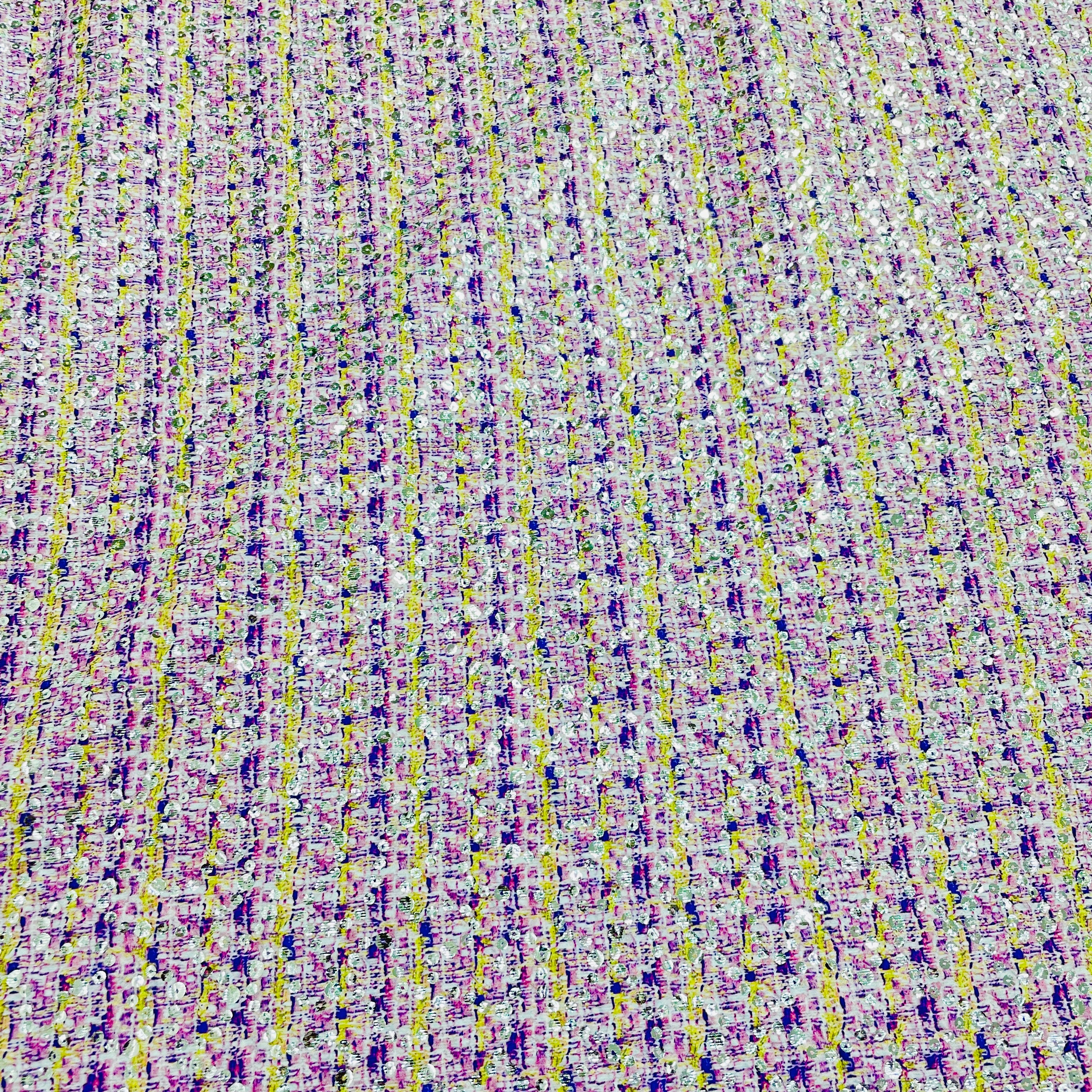 Pink & Brown Embossed Satin Fabric - TradeUNO