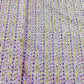 Pink & Brown Embossed Satin Fabric