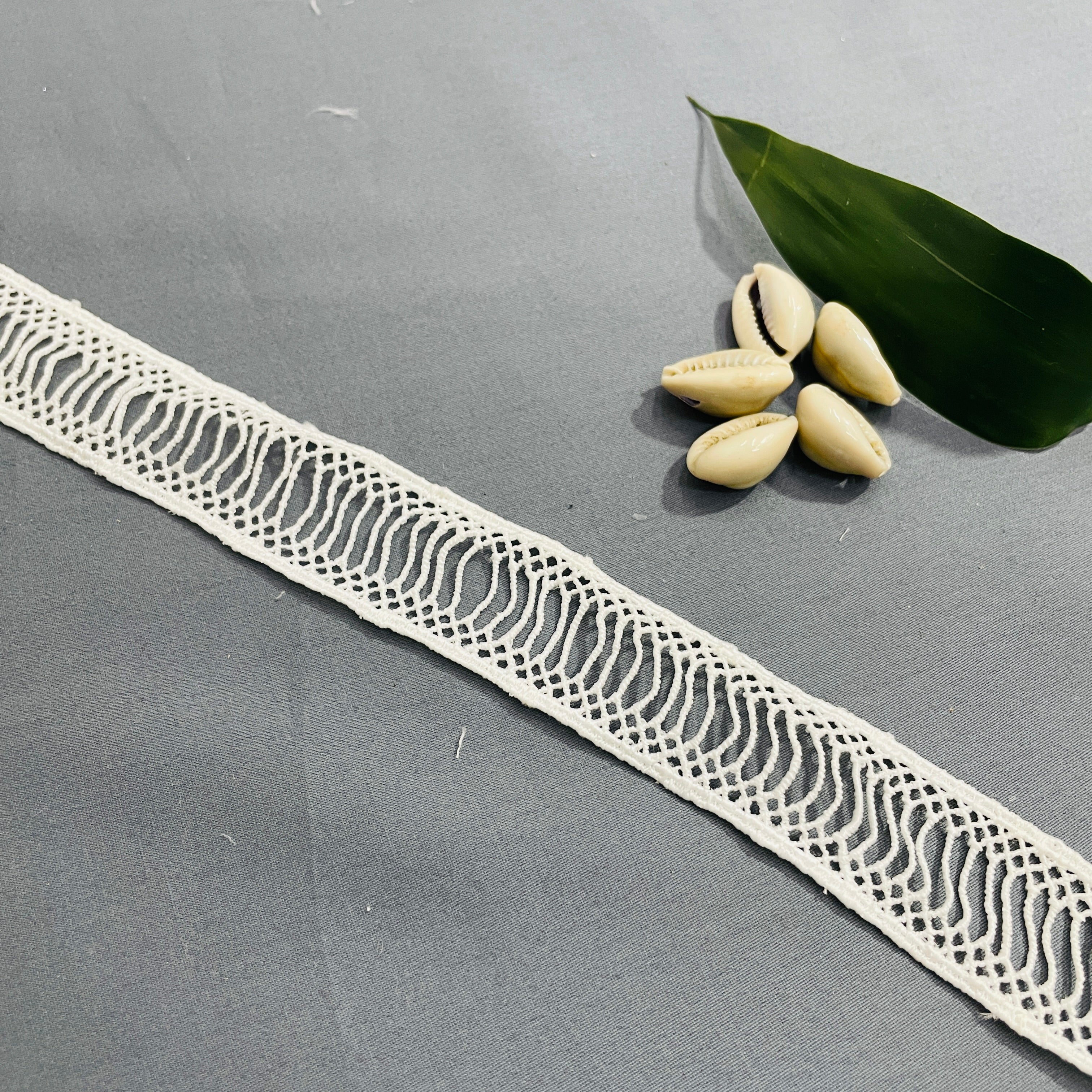 White Dyeable Cotton Lace - TradeUNO