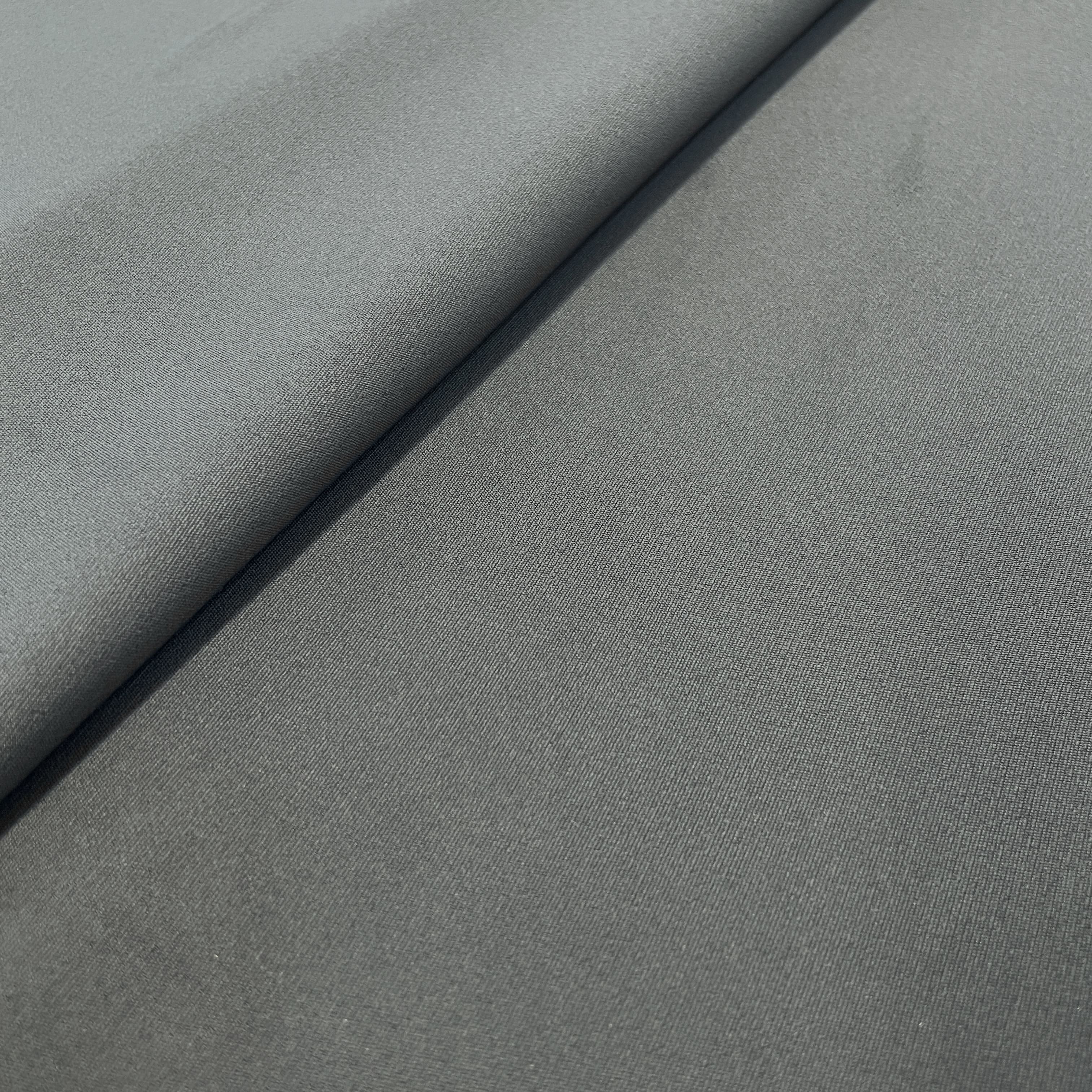 Exclusive Grey Solid Banana Crepe Fabric