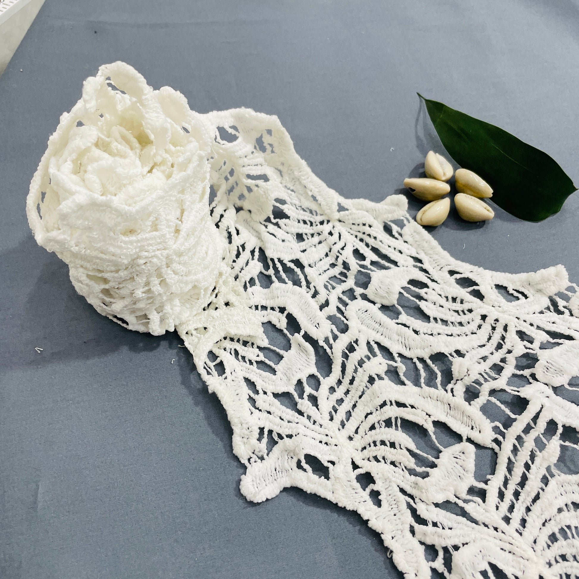 White Dyeable Cotton Lace - TradeUNO