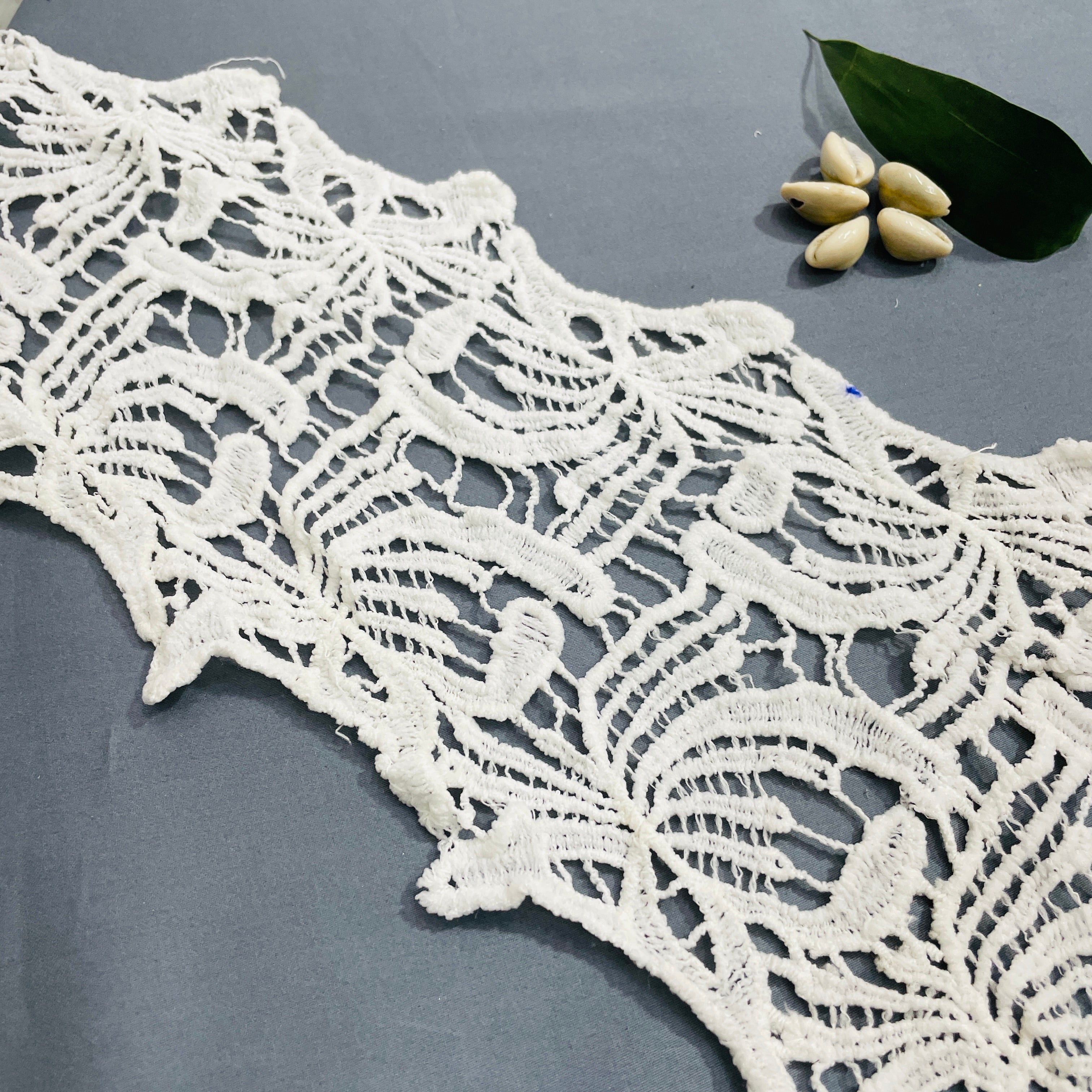 White Dyeable Cotton Lace - TradeUNO