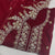 Premium Red Zari Embroidery Velvet Suit Set With Dupatta