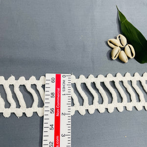 White Dyeable Cotton Lace - TradeUNO