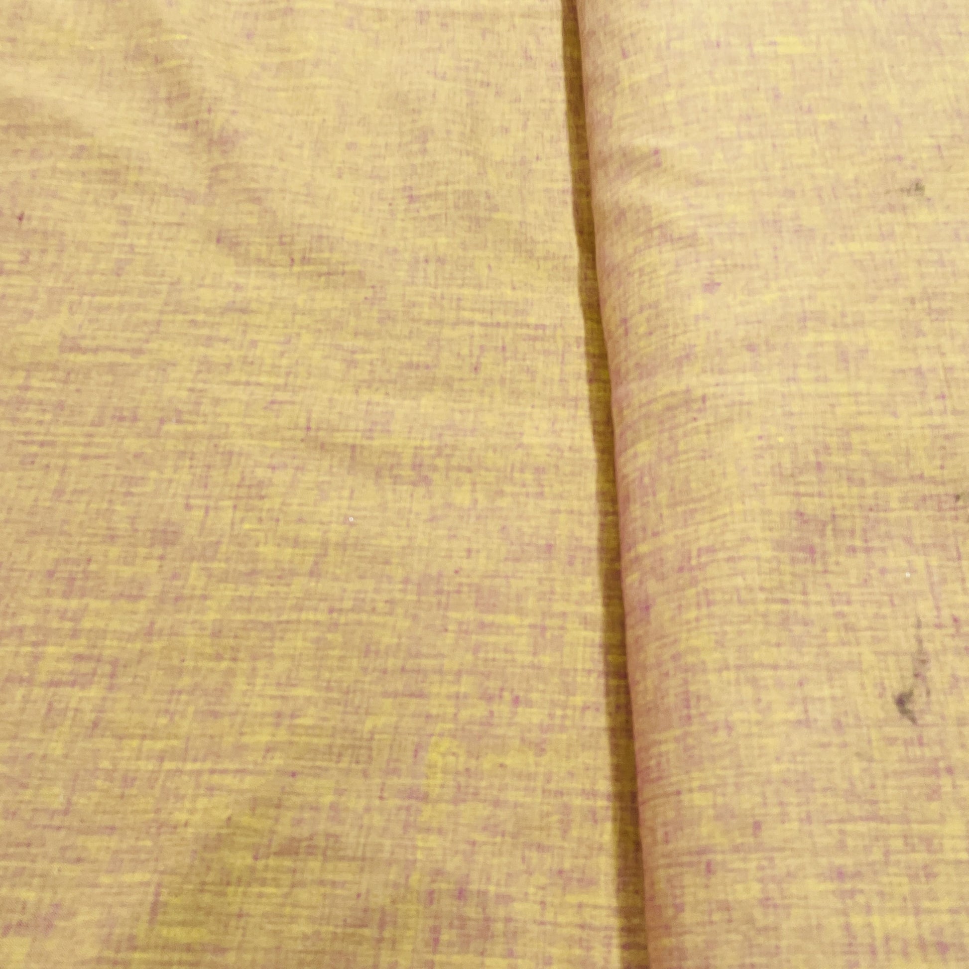Yellow & Pink Solid Italian Linen Fabric