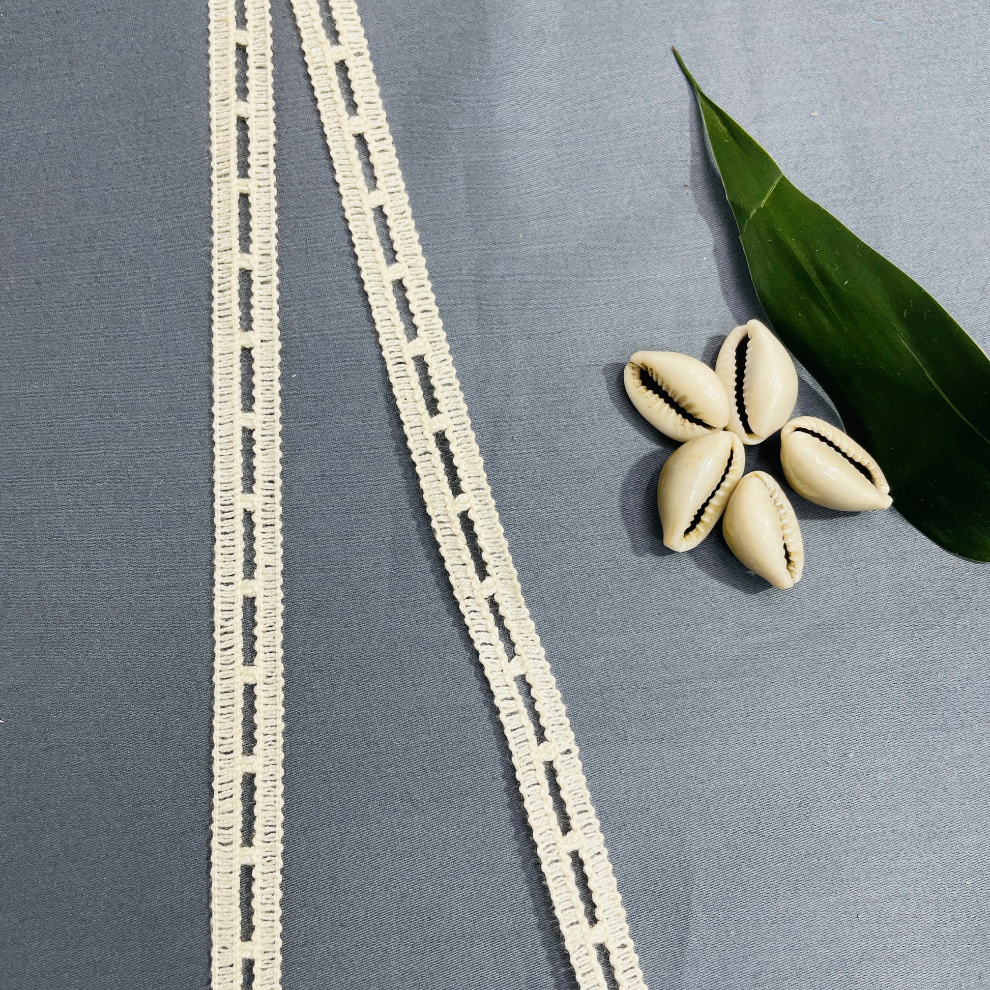 Off Cream Dyeable Cotton Lace PC-9228 - TradeUNO