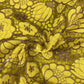 Premium Crepe Crochet Yellow Floral Fabric