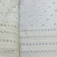 White Floral Sequence Embroidery Dyeable Georgette Fabric