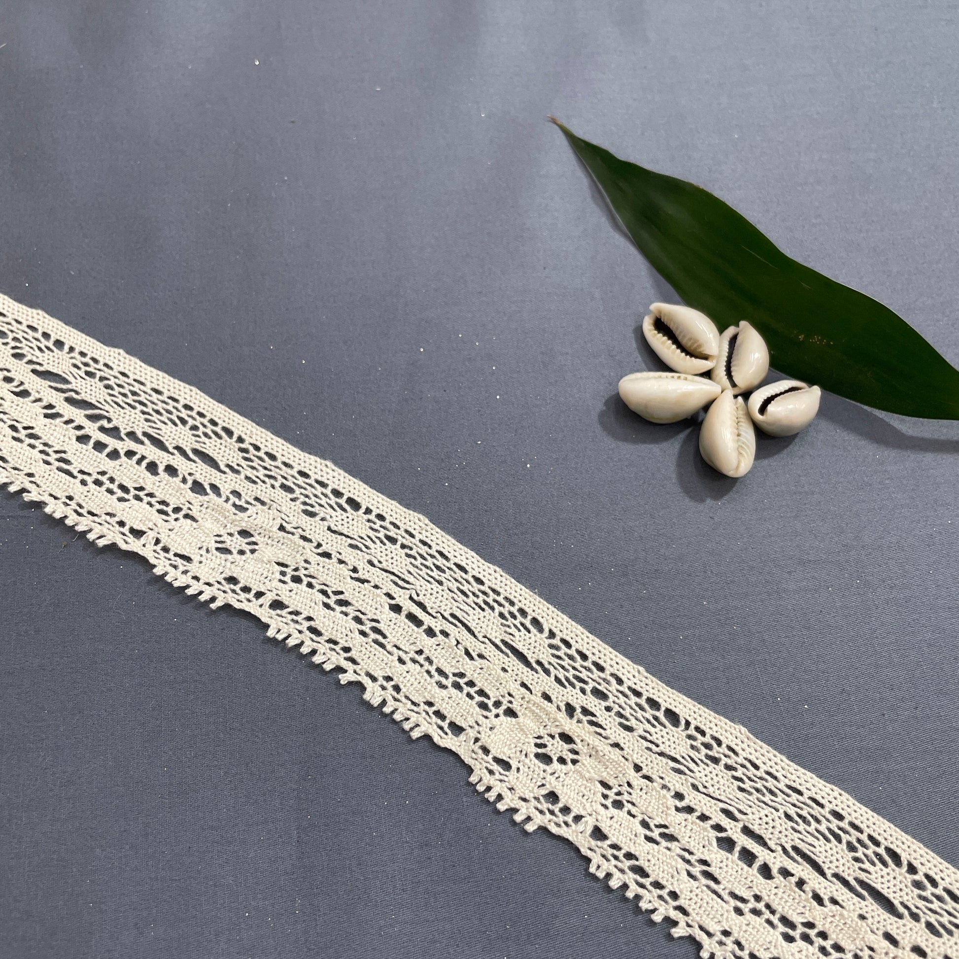 Off Cream Dyeable Cotton Lace - TradeUNO