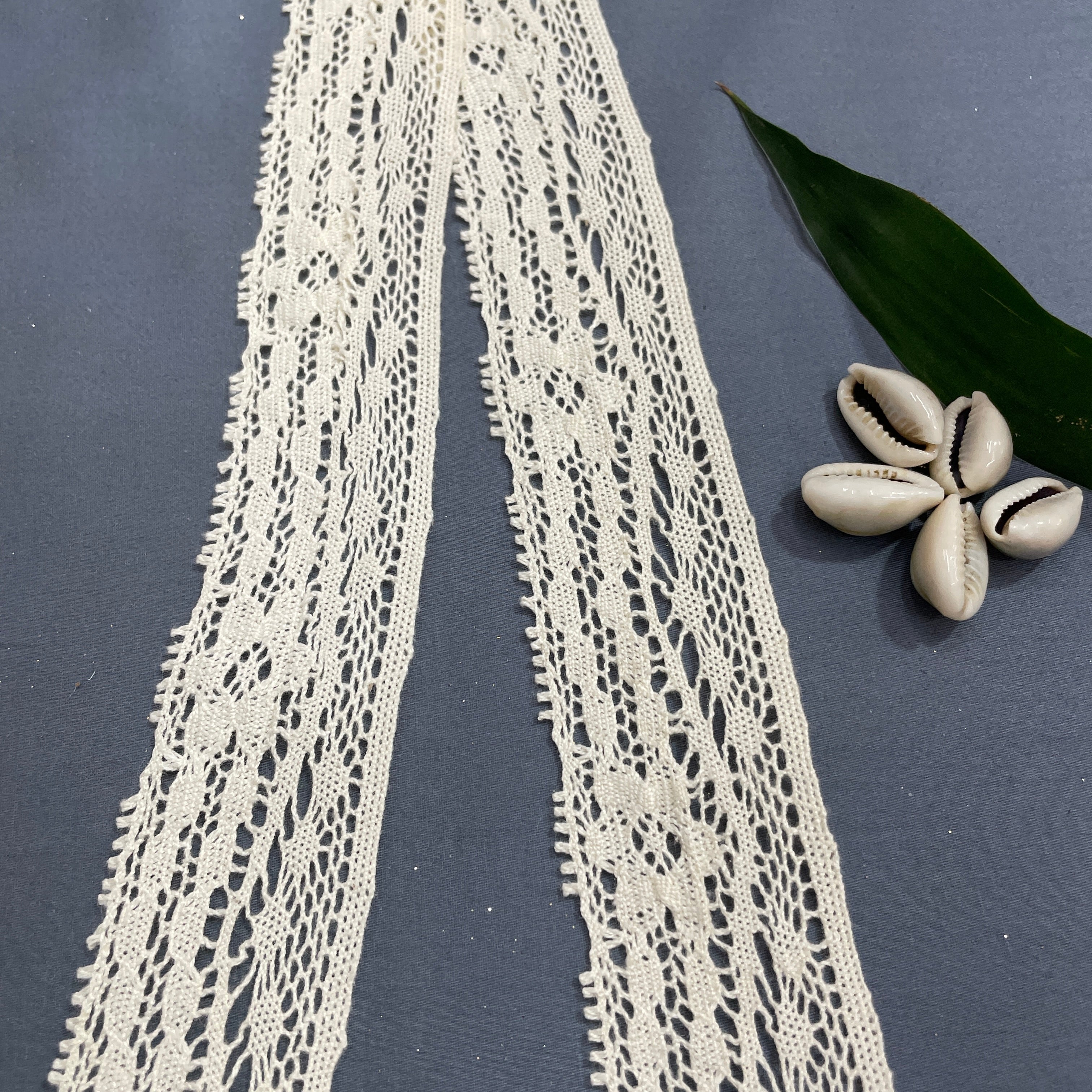 Off Cream Dyeable Cotton Lace - TradeUNO