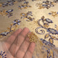 Premium Cream Floral Heavy Pearl Sequins CutDana Embroidery Net Fabric
