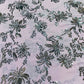Purple & Black Floral Sequence Embroidery Georgette Fabric