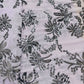 Purple & Black Floral Sequence Embroidery Georgette Fabric