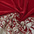 Premium Red Border Zari Traditional Embroidery Velvet Fabric