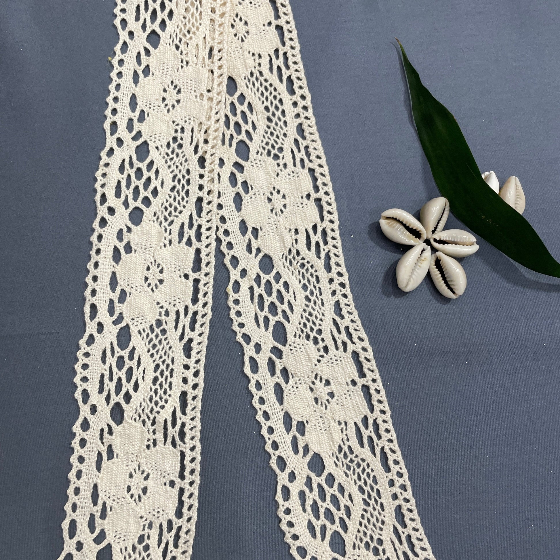 Off Cream Dyeable Cotton Lace - TradeUNO