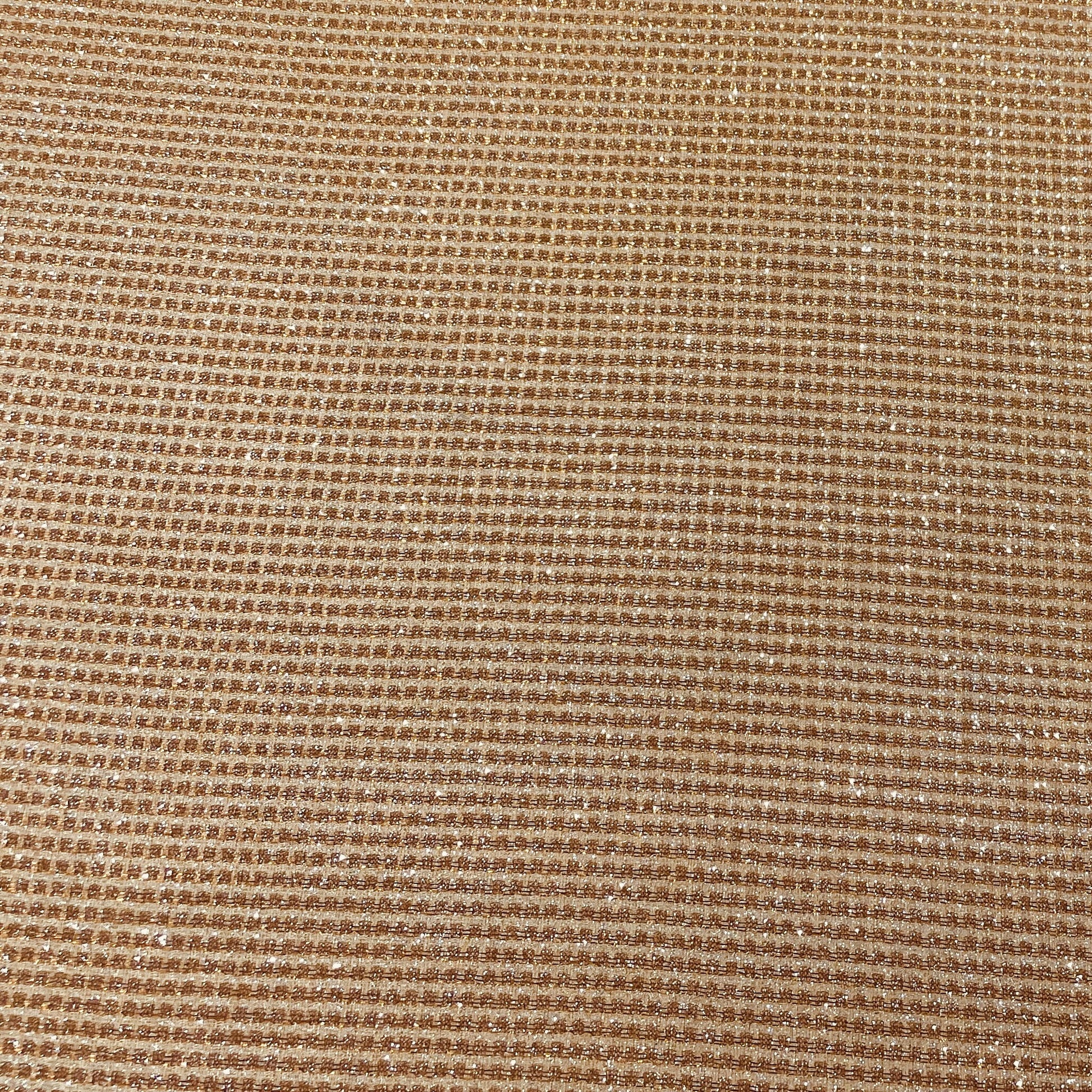 Salmon Pink Stripe Shimmer Knitted Lycra Fabric