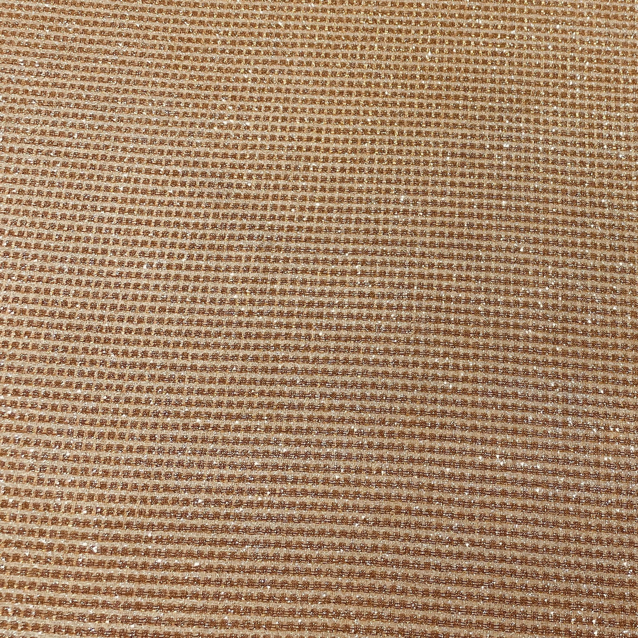 Salmon Pink Stripe Shimmer Knitted Lycra Fabric