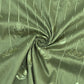Mint Dark Green Floral Pearl & Beads Imported Sequence Embroidery Net Fabric