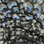 black sky blue imported sequence embroidery power net fabric