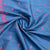 Dark Blue & Red Floral Sequence Embroidery Russian Silk Fabric