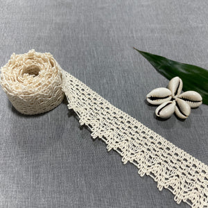 Off Cream Dyeable Cotton Lace PC-9224 - TradeUNO
