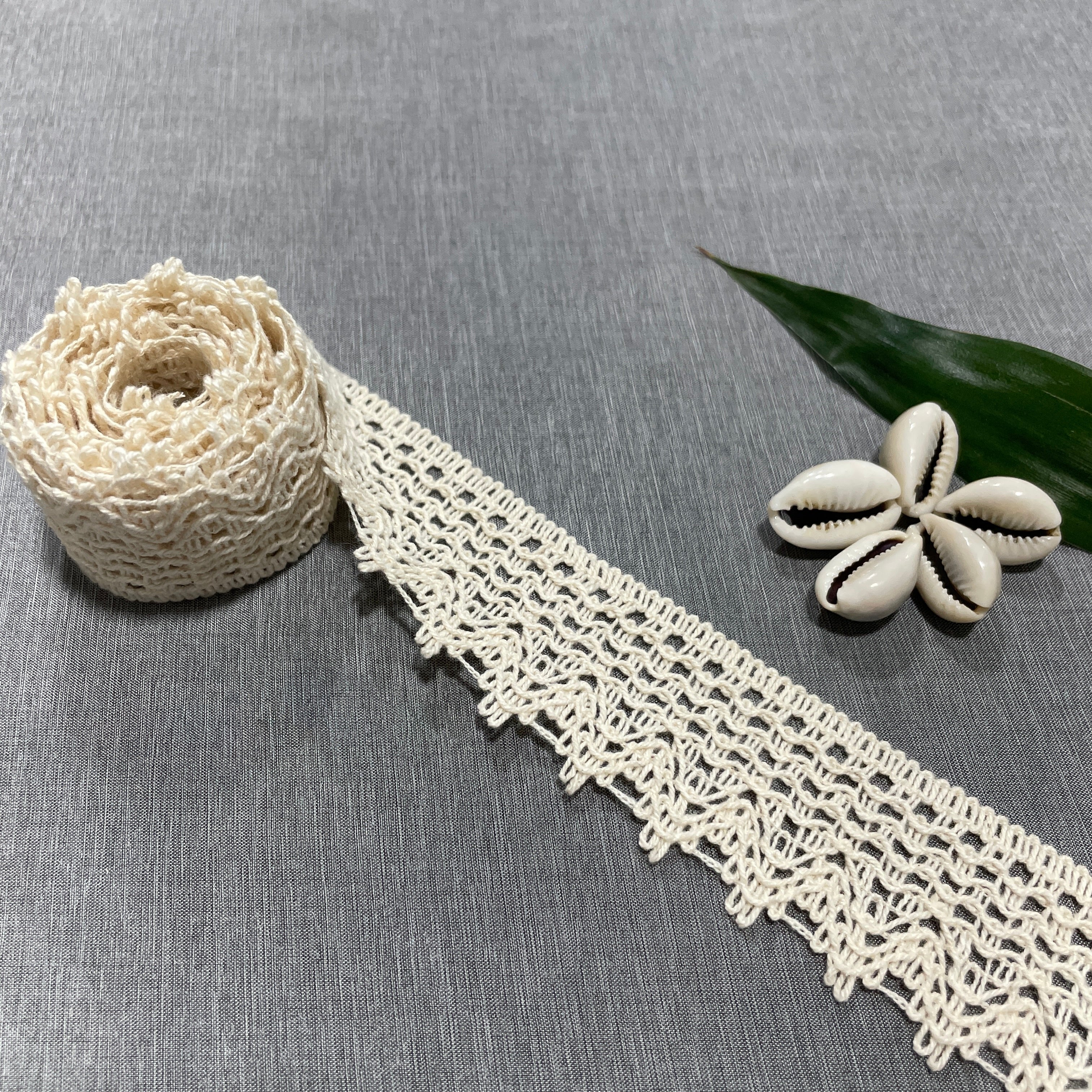 Off Cream Dyeable Cotton Lace PC-9224 - TradeUNO