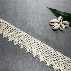 Off Cream Dyeable Cotton Lace PC-9224 - TradeUNO