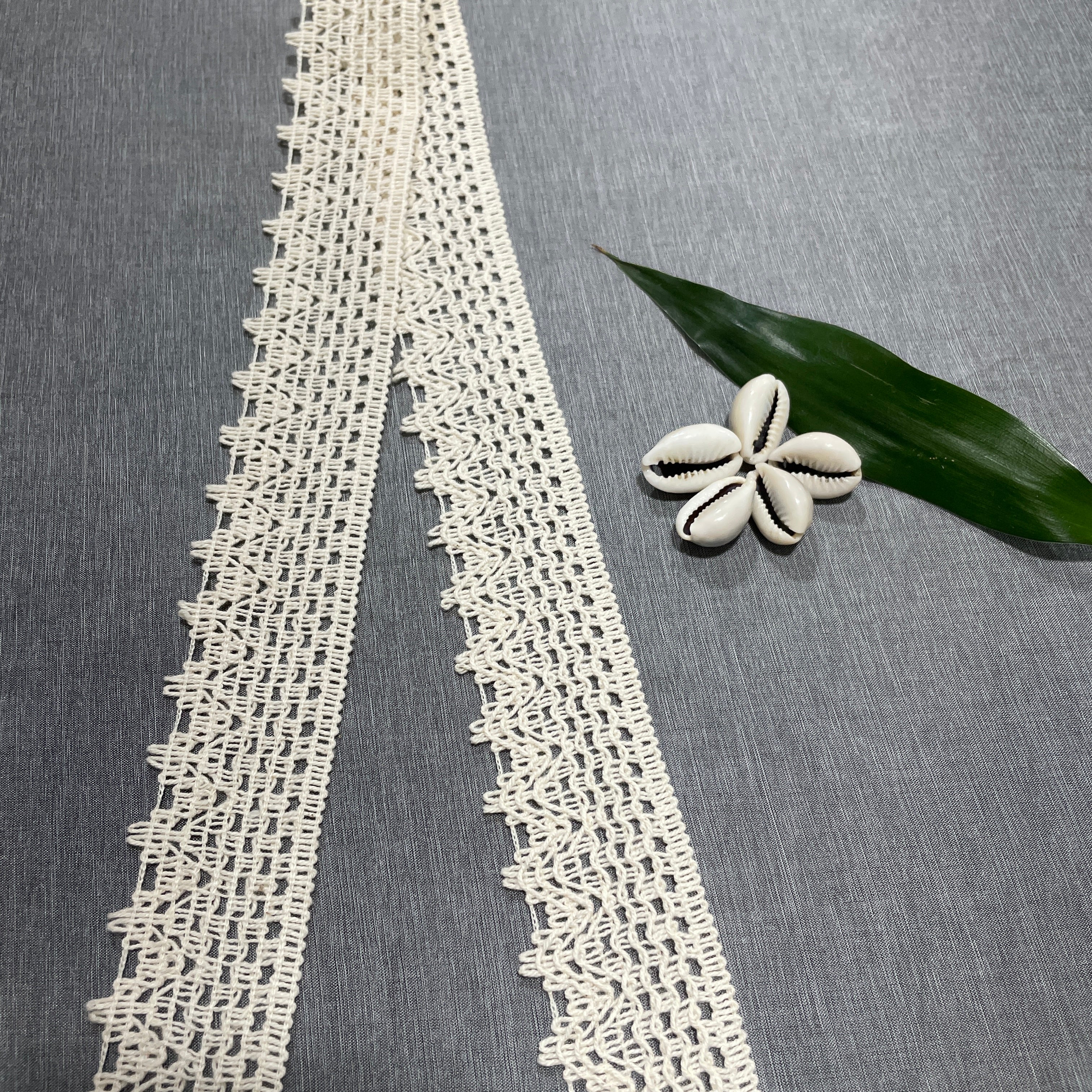 Off Cream Dyeable Cotton Lace PC-9224 - TradeUNO