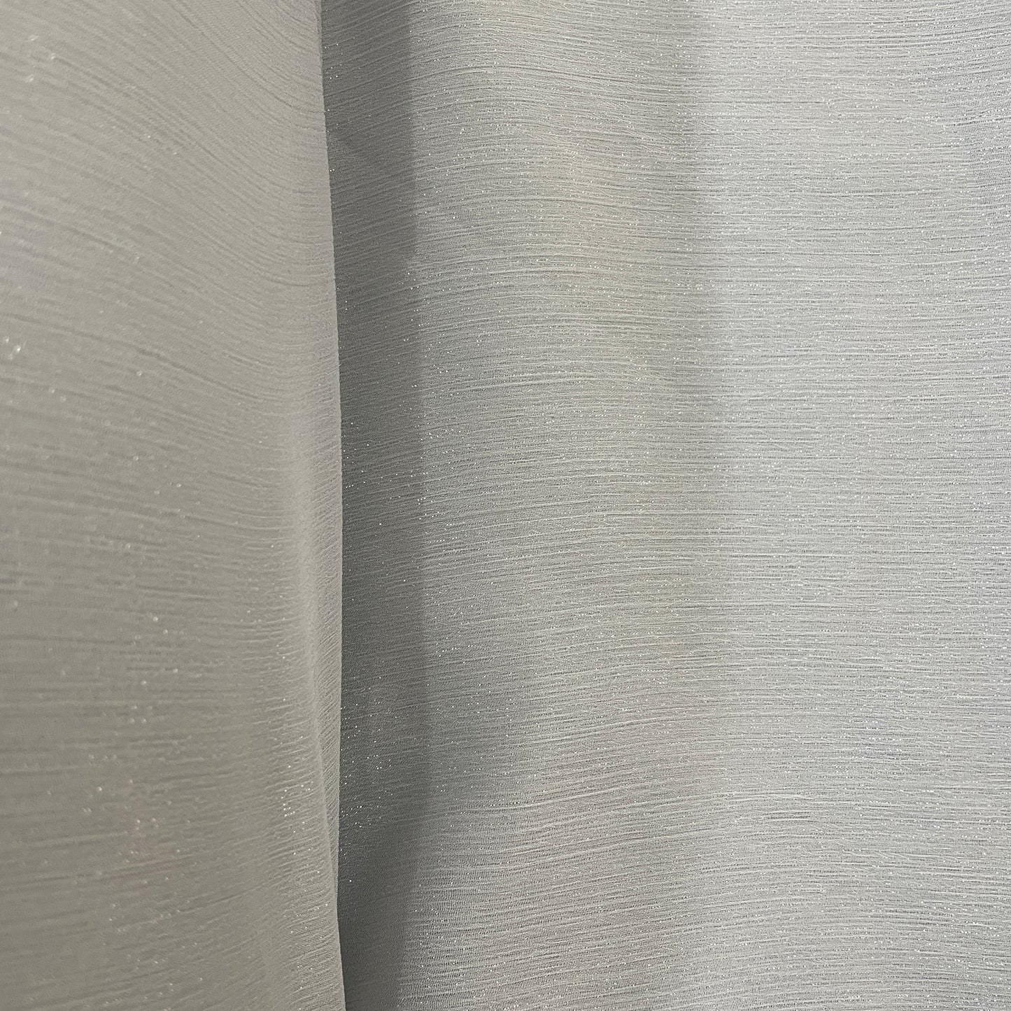 Exclusive Grey Solid Shimmer Chiffon Fabric
