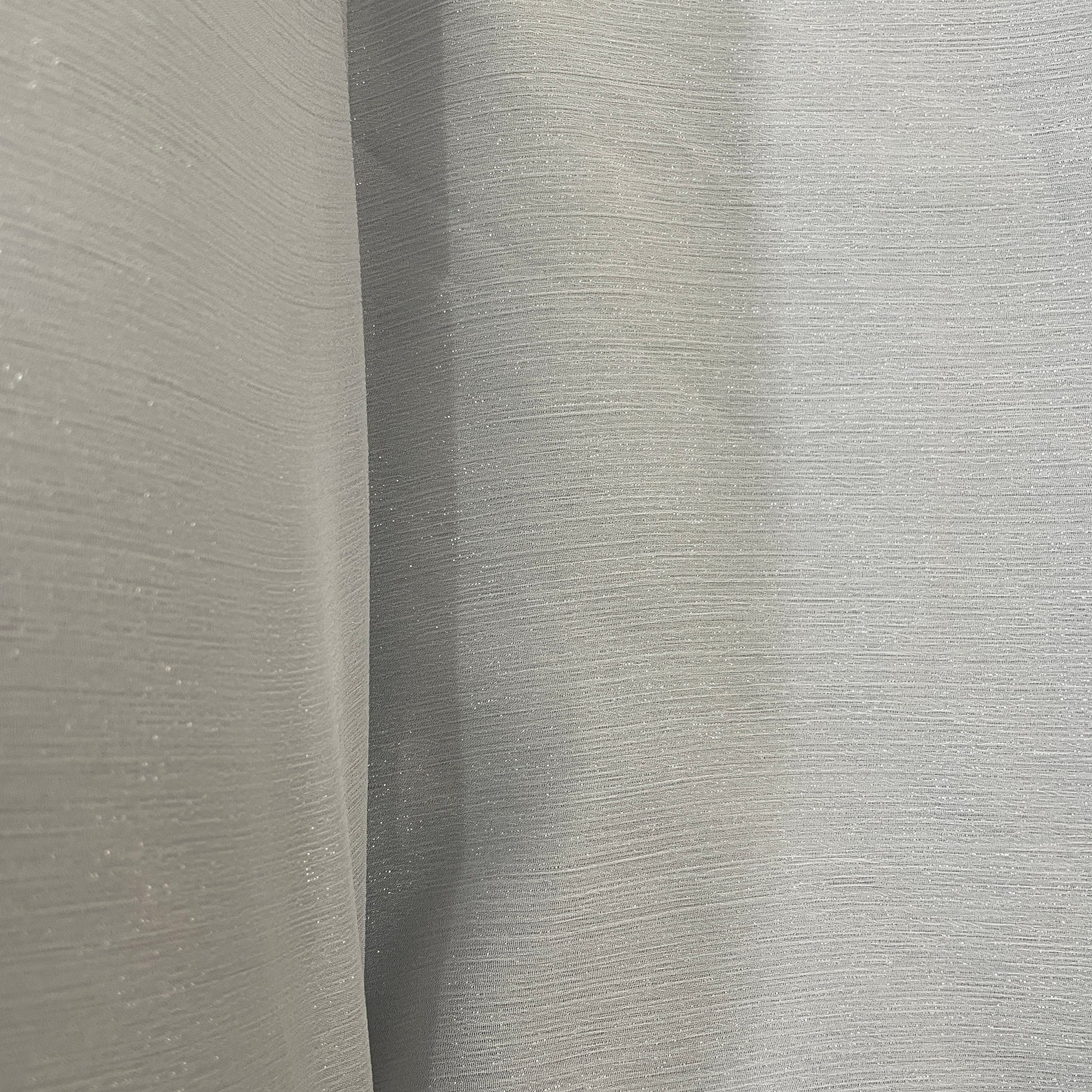 Exclusive Grey Solid Shimmer Chiffon Fabric