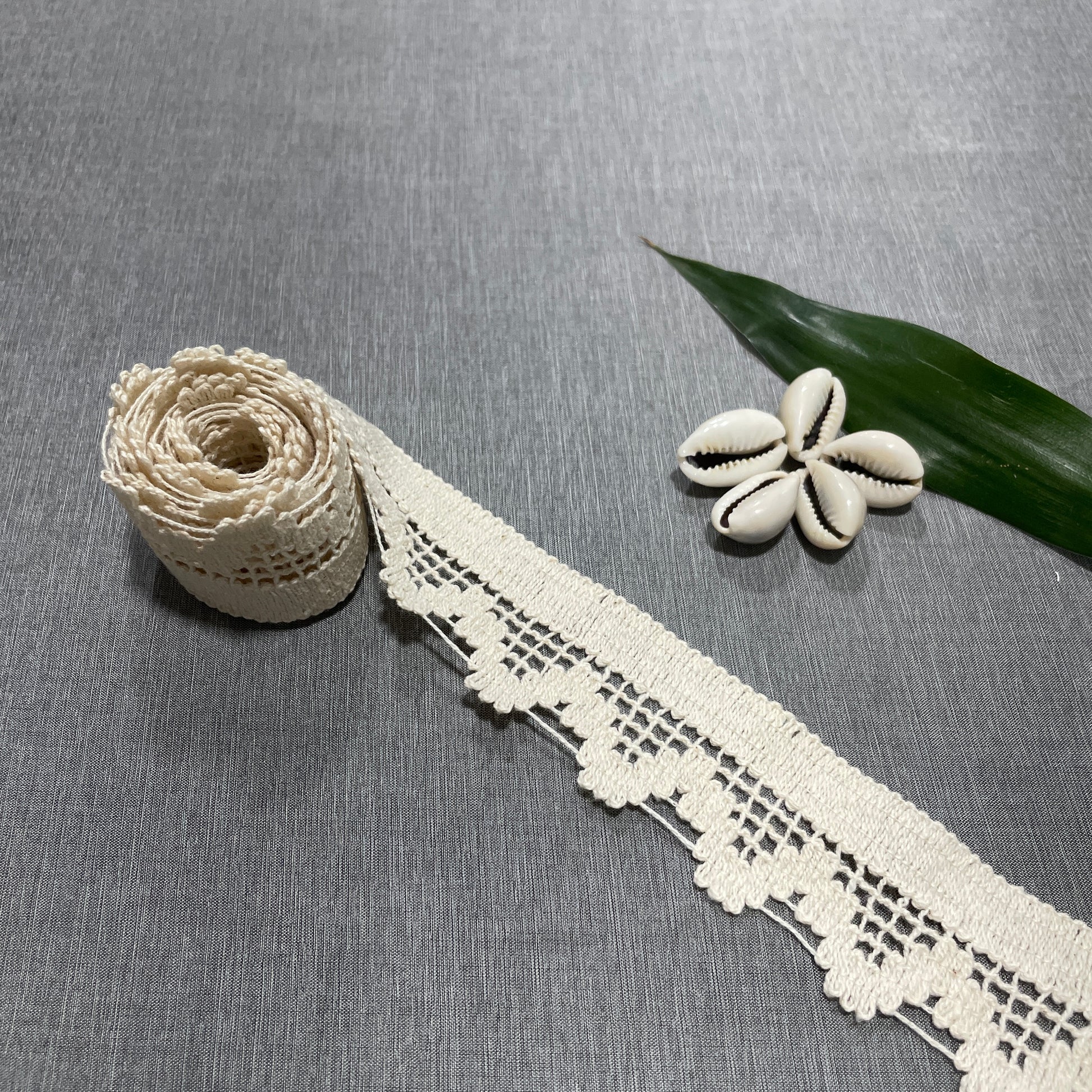 Off Cream Dyeable Cotton Lace PC-9236 - TradeUNO
