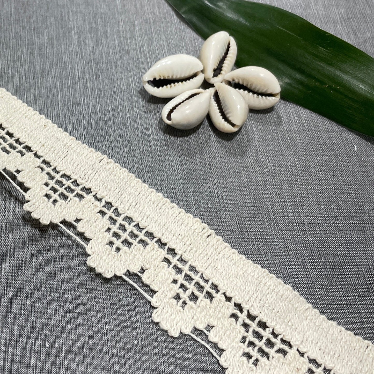 Off Cream Dyeable Cotton Lace PC-9236 - TradeUNO