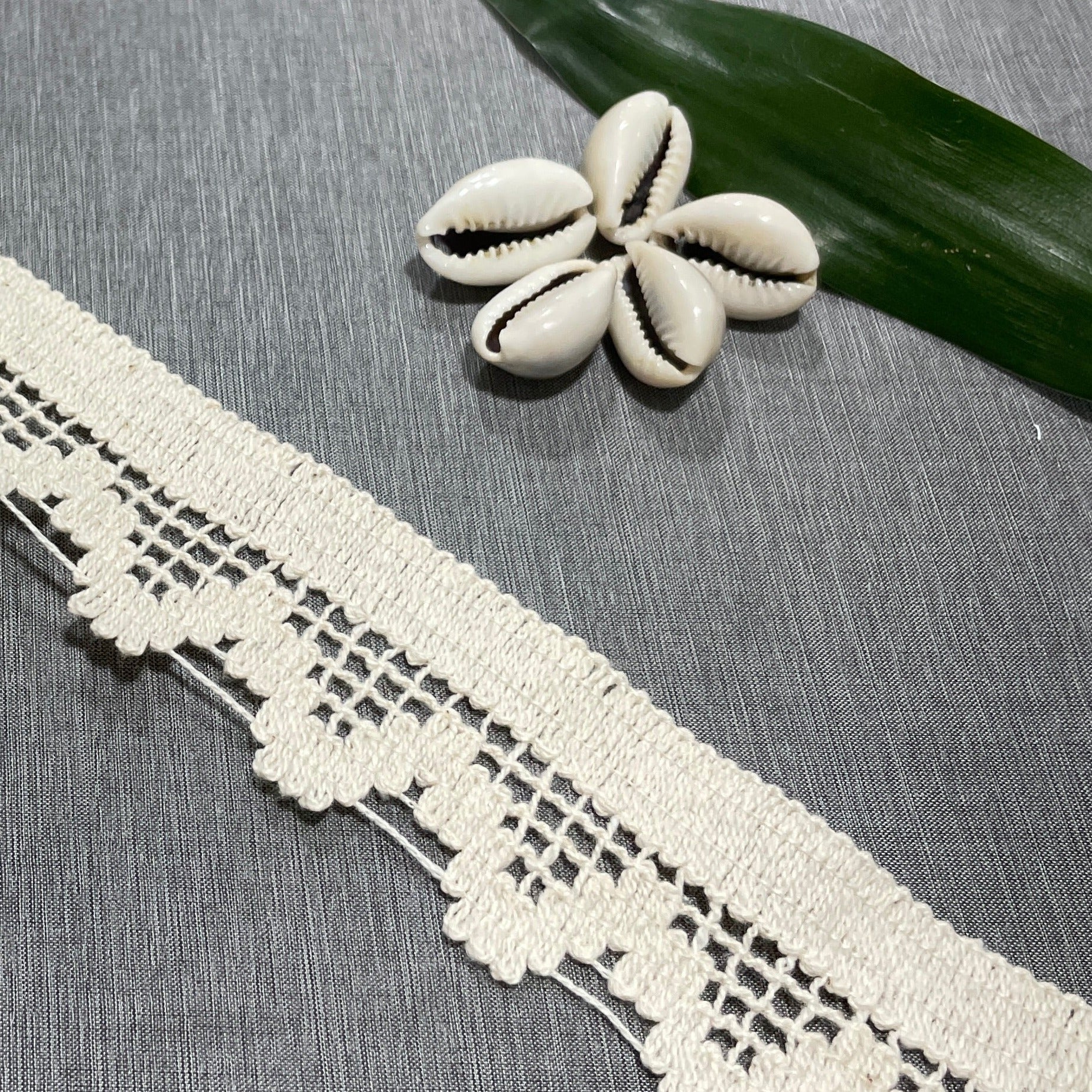 Off Cream Dyeable Cotton Lace PC-9236 - TradeUNO