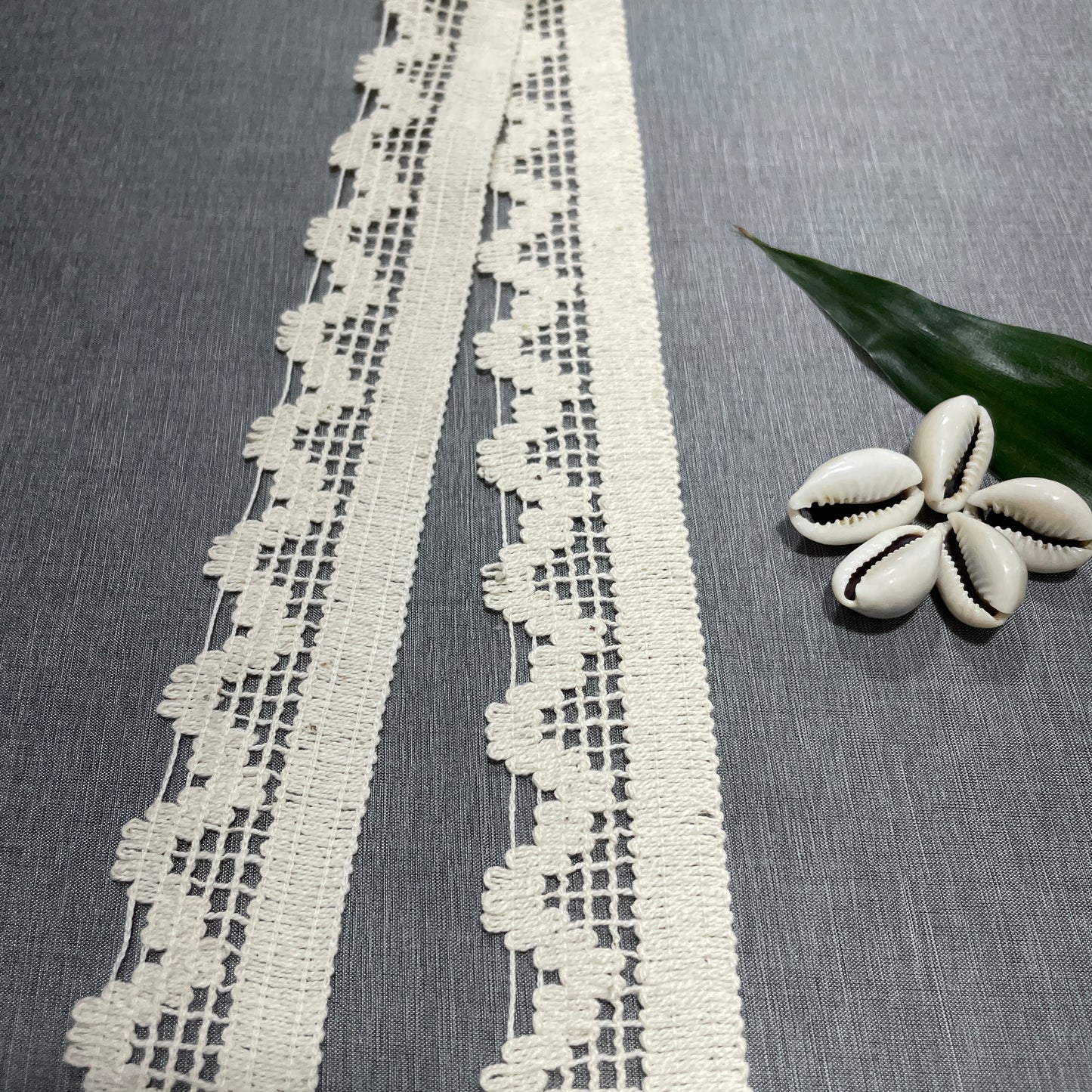 Off Cream Dyeable Cotton Lace PC-9236 - TradeUNO