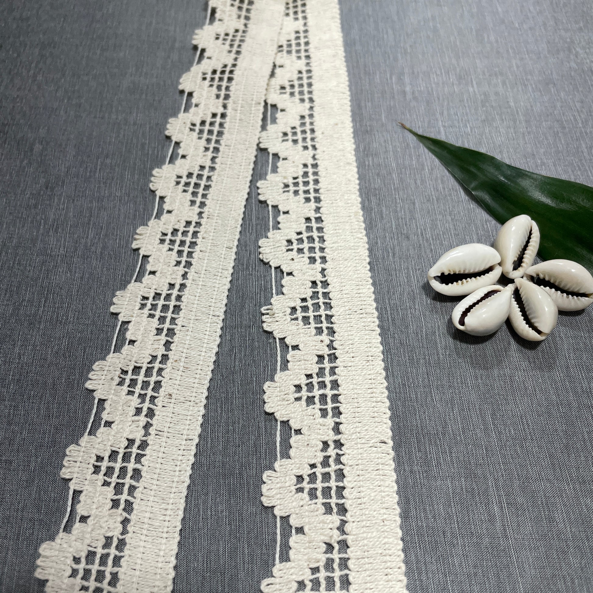 Off Cream Dyeable Cotton Lace PC-9236 - TradeUNO