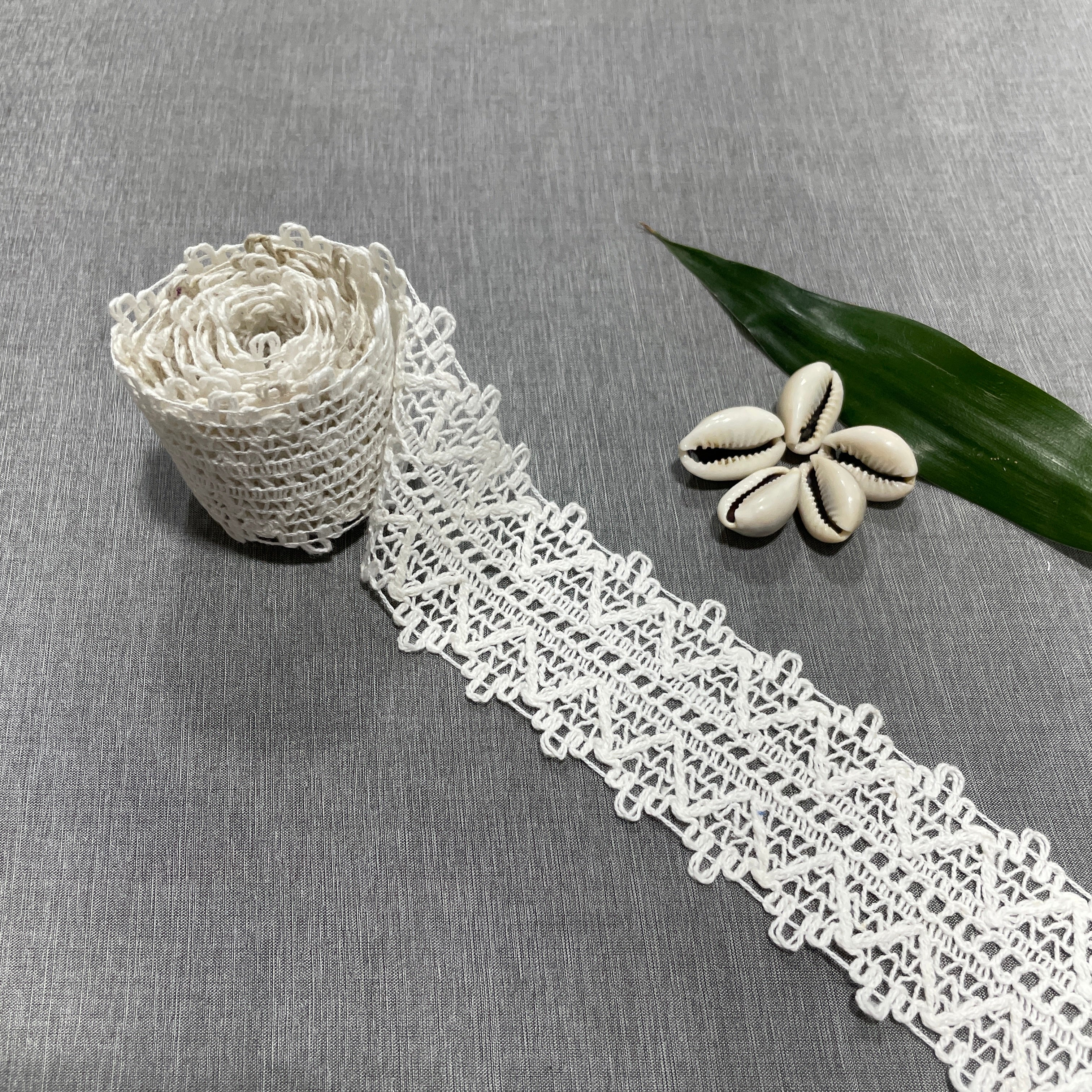 Off White Cotton Lace PC-9195 - TradeUNO