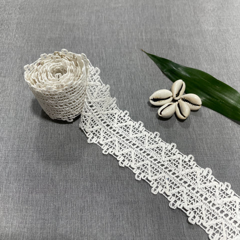 Off White Cotton Lace PC-9195 - TradeUNO