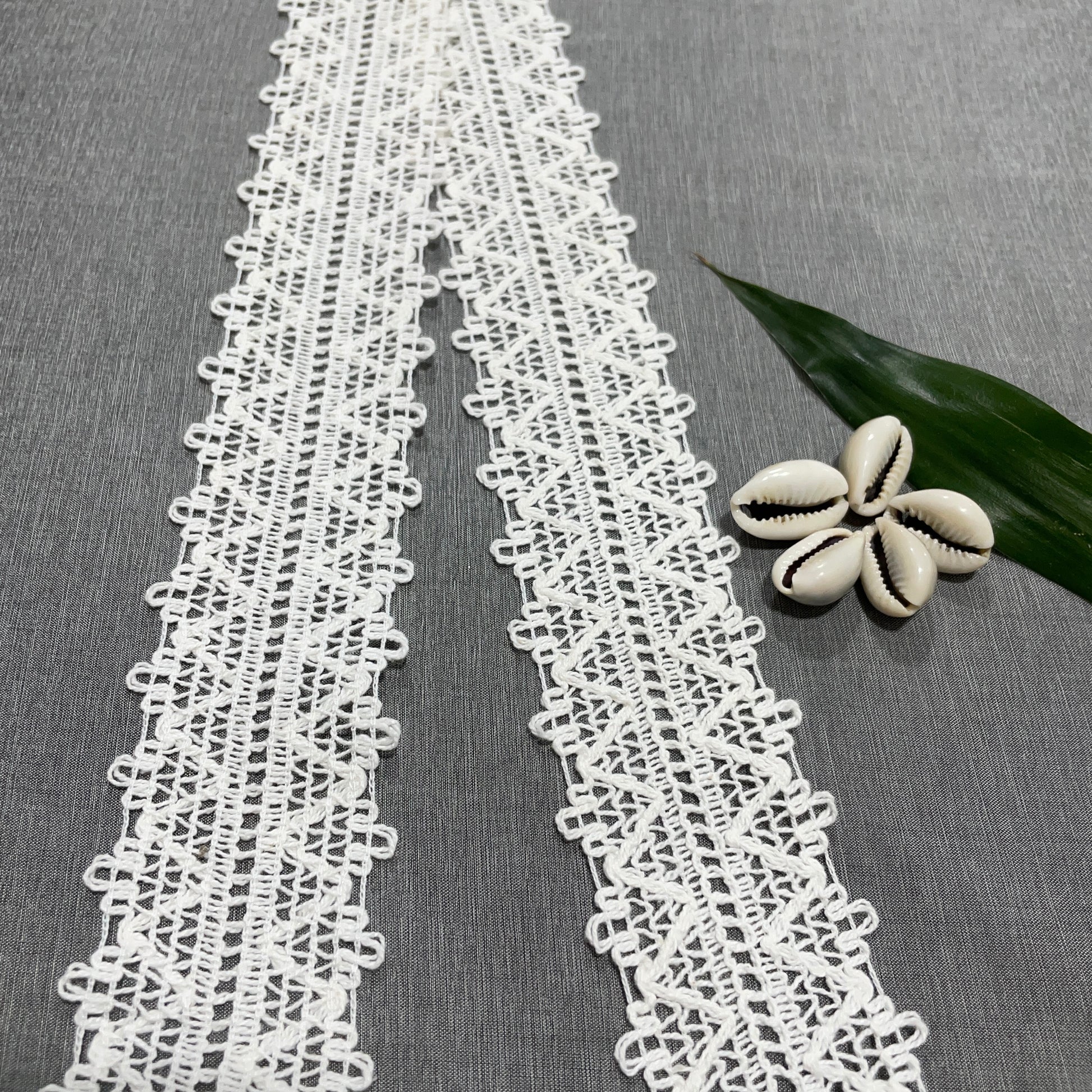 Off White Cotton Lace PC-9195 - TradeUNO