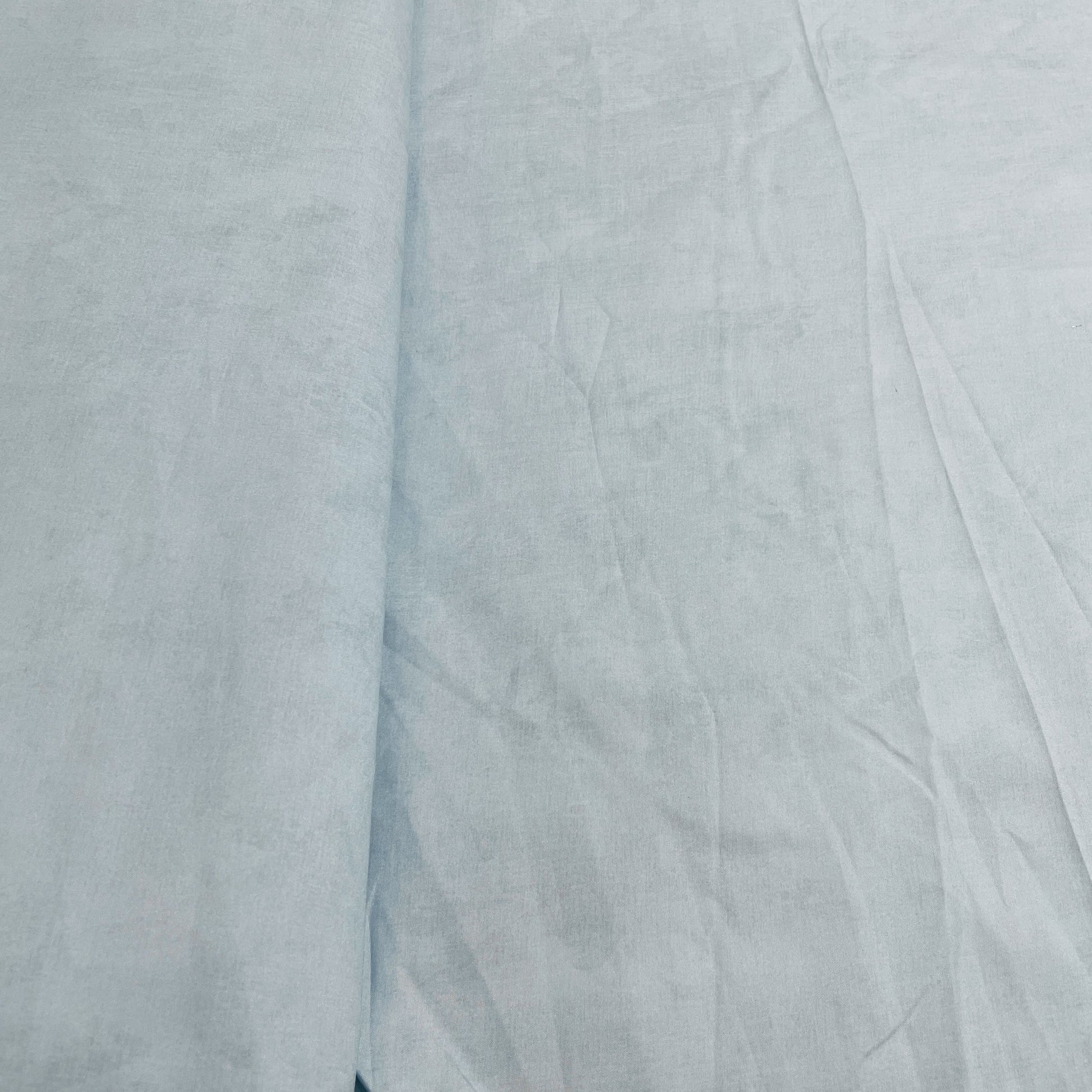 Sky Blue Solid Cotton Satin Fabric
