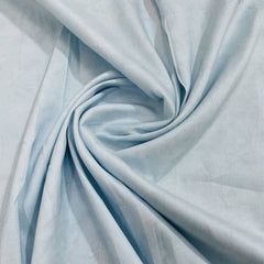 Sky Blue Solid Cotton Satin Fabric
