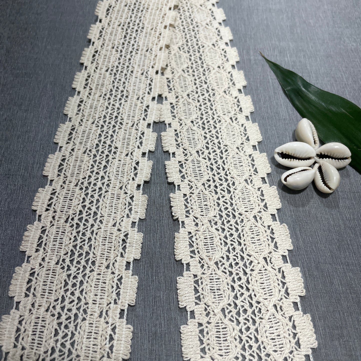 Off Cream Dyeable Cotton Lace PC-9223 - TradeUNO