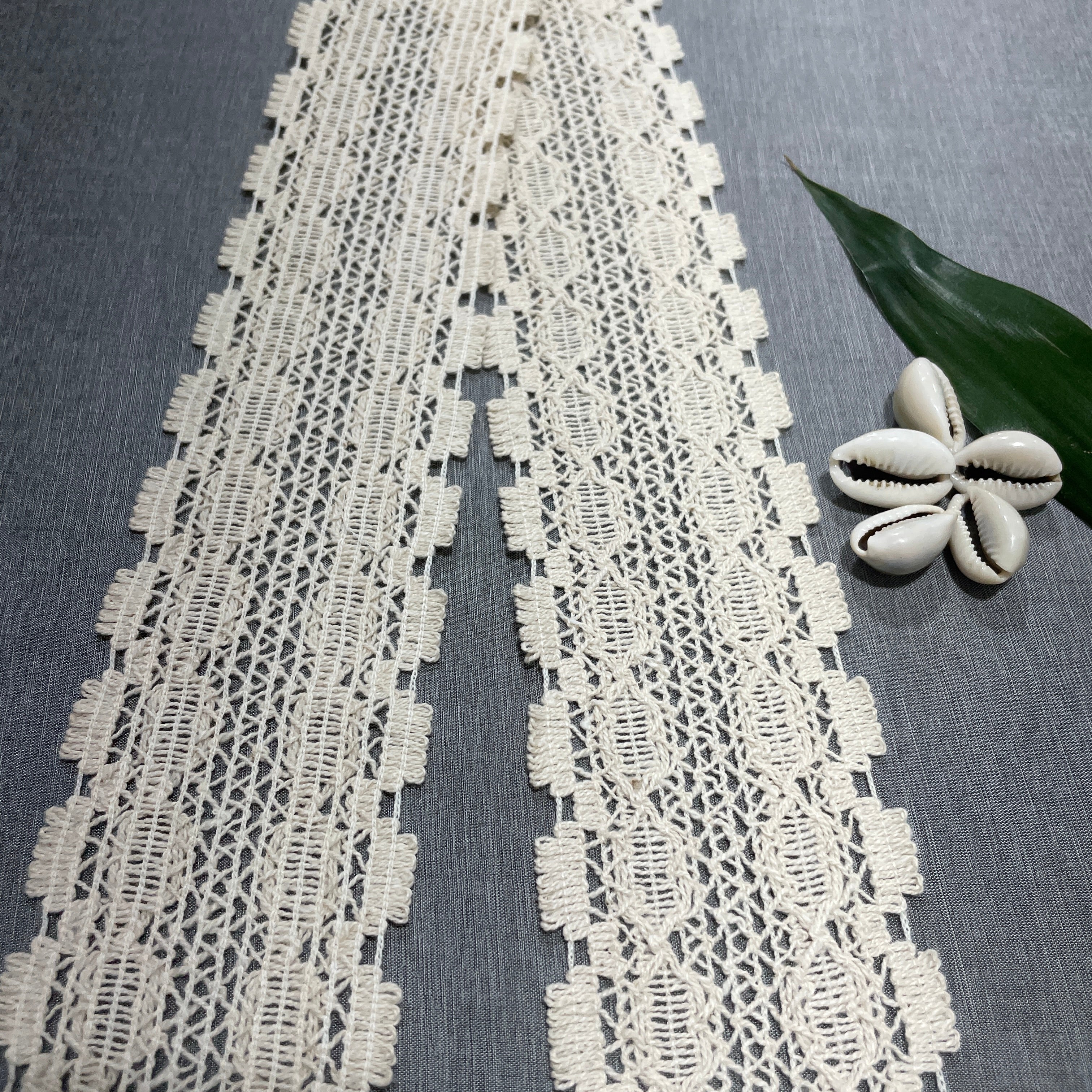 Off Cream Dyeable Cotton Lace PC-9223 - TradeUNO