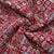 Classic Red Traditional Sequence Embroidery Velvet Fabric