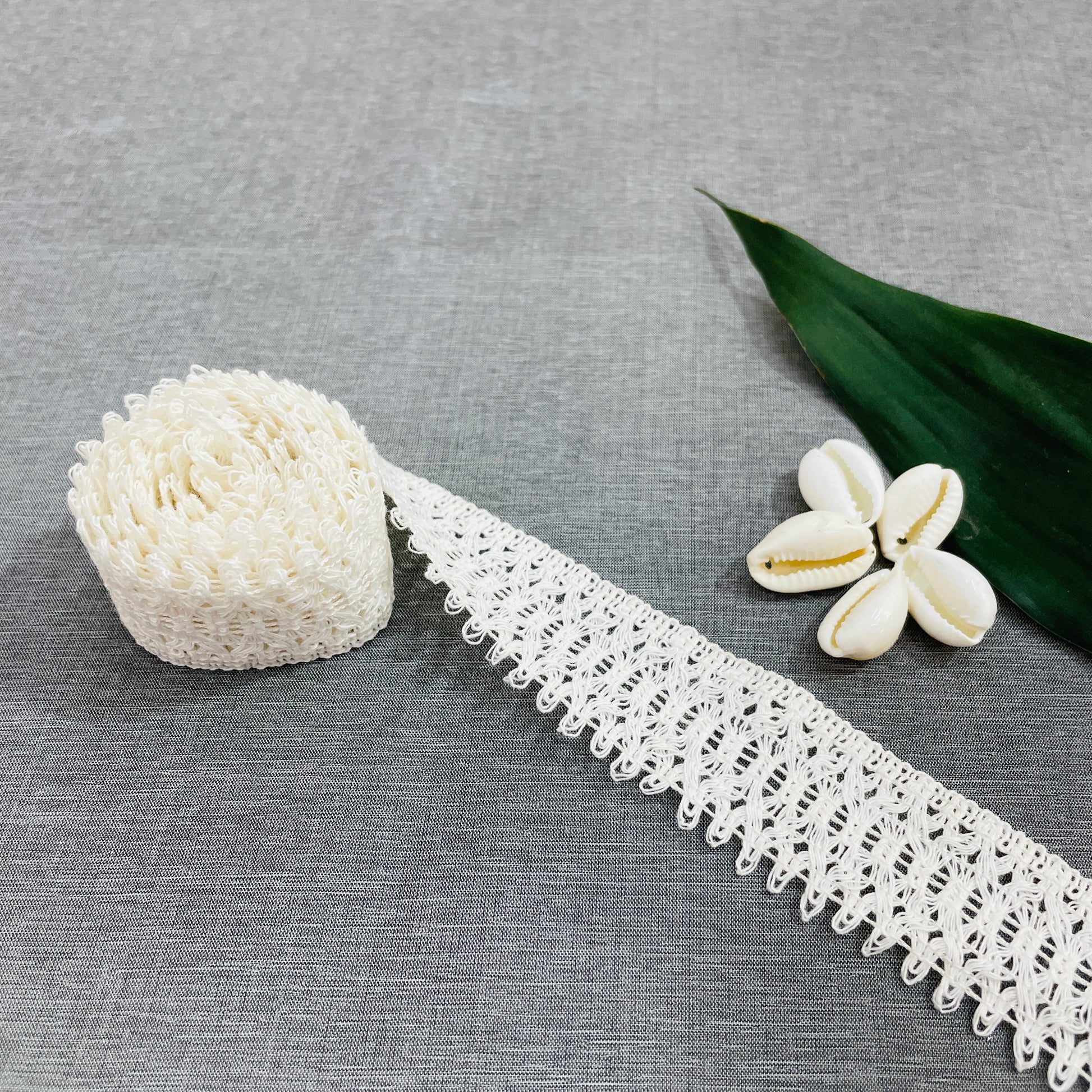 Off Cream Dyeable Cotton Lace - TradeUNO