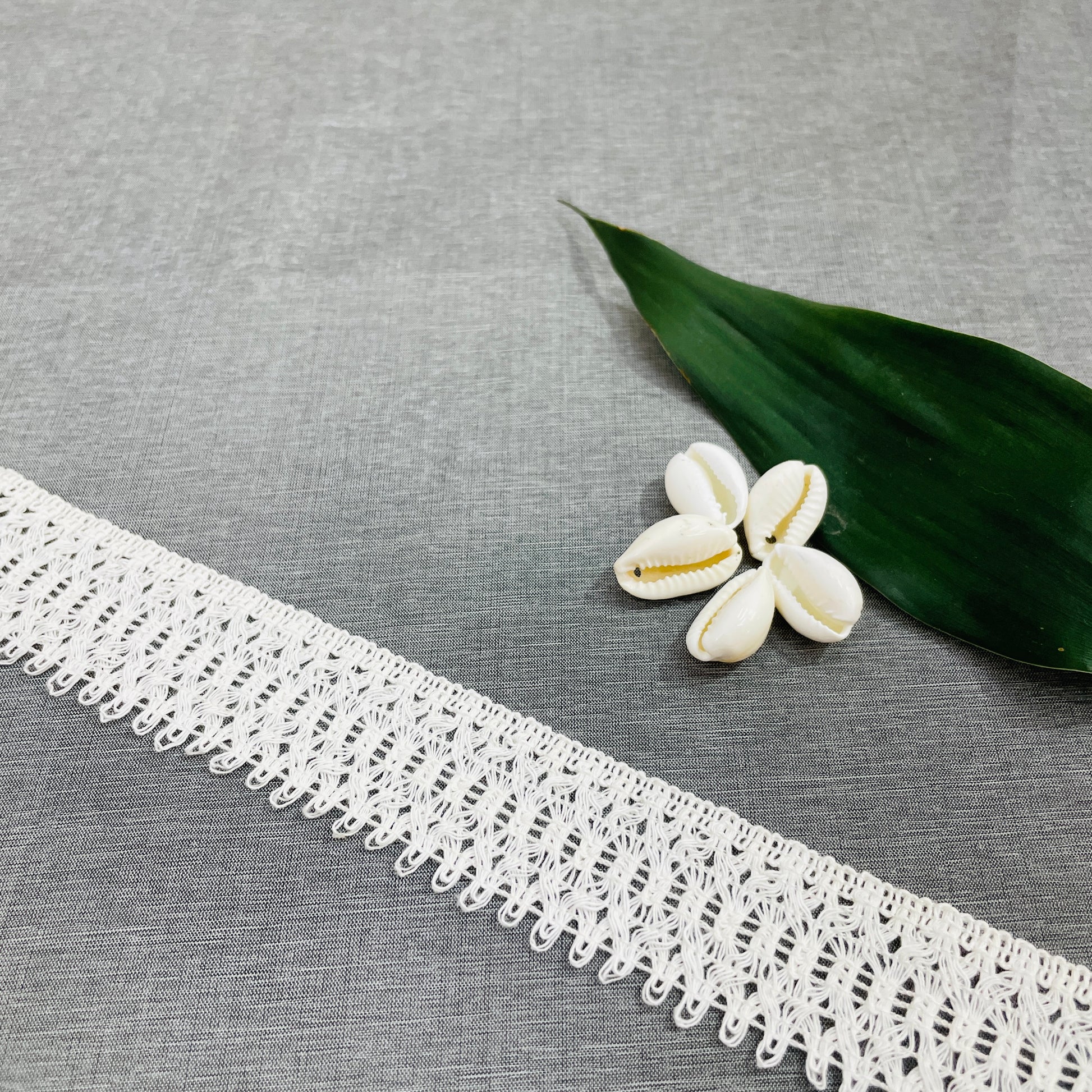 Off Cream Dyeable Cotton Lace - TradeUNO