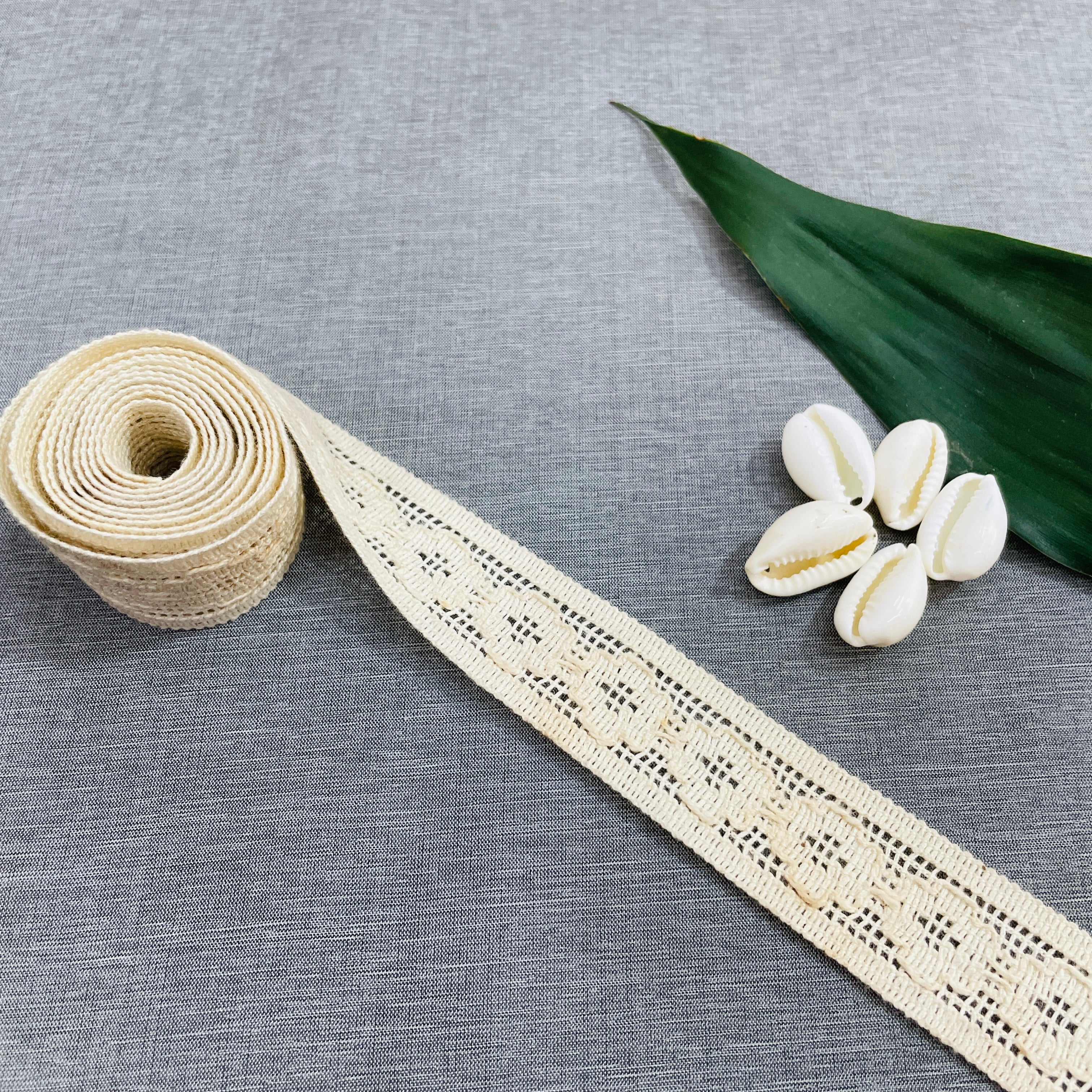 Off Cream Dyeable Cotton Lace PC-9238 - TradeUNO