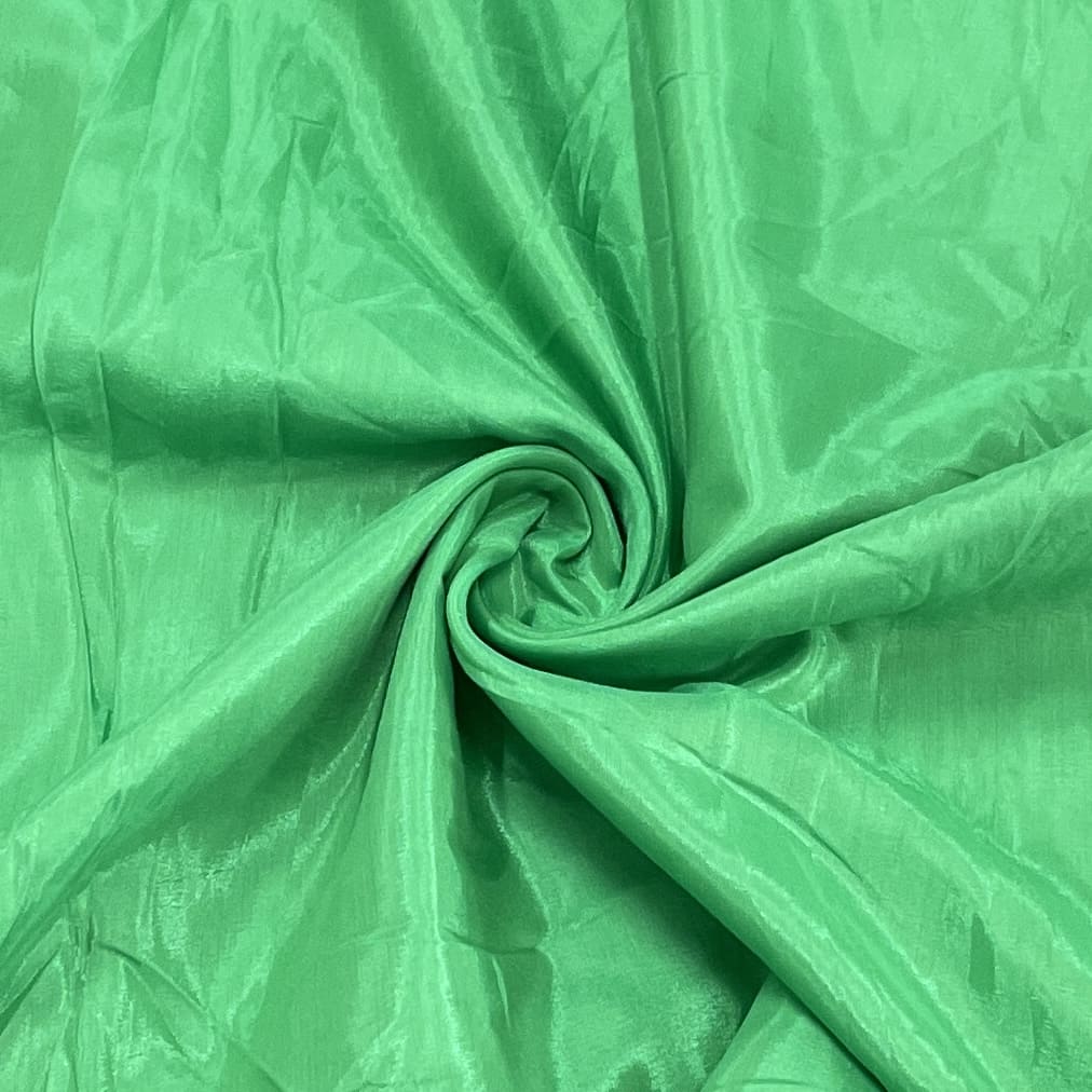 Dark Parrot Green Solid Shantoon Fabric