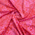 Pink & Orange Abstract Print Satin Fabric