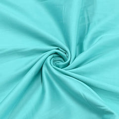 Classic Light Sky Blue Solid Cotton Satin