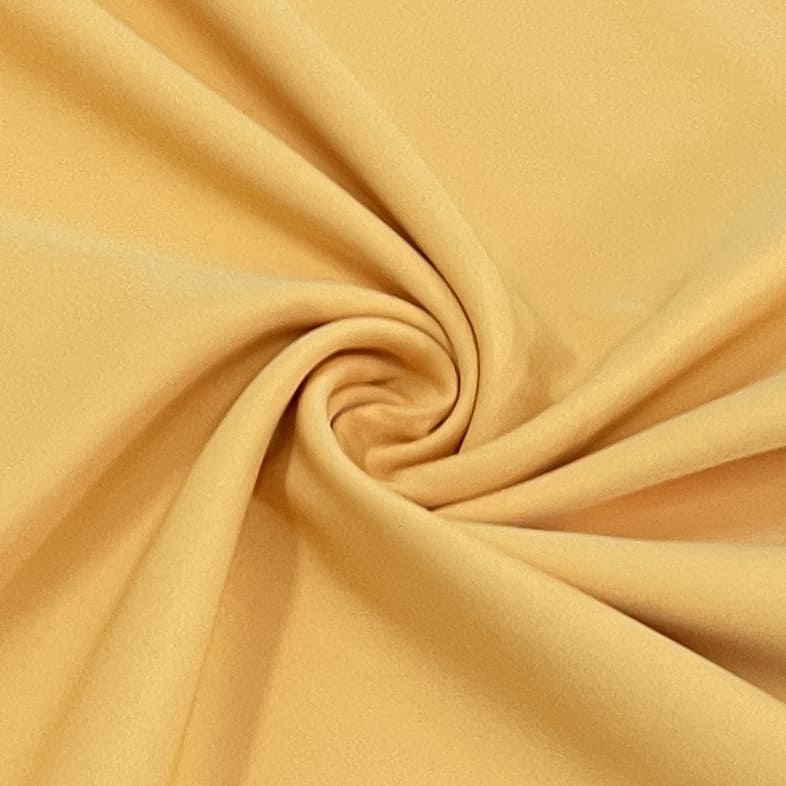 Premium Yellow Solid Banana Crepe Fabric